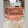 Khay trà chân quỳ loại nhỏ gỗ câm vân đẹp