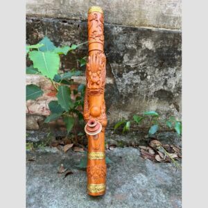 Điếu cày gỗ hương đá chạm rồng